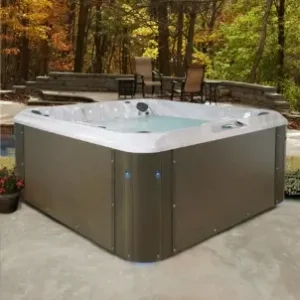 Corner view of Strong Spas Embark Series Hot Tub