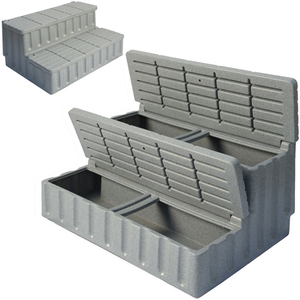 Grey Granite Storage Steps